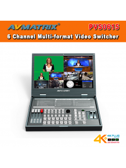 AVMATRIX PVS0615 Portable 6 Channel Multi-format Video Switcher