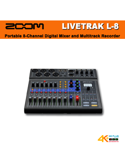 Zoom LiveTrak L-8 Portable 8-Channel Digital Mixer and Multitrack Recorder