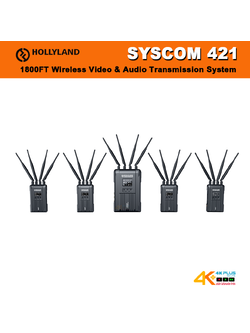 Hollyland Syscom 421 1800FT Wireless Video & Audio Transmission System (4TX+1RX) 500 เมตร
