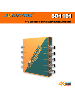 SD1191 AVMatrix 1×9 SDI Reclocking Distribution Amplifier