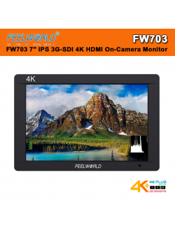 FeelWorld FW703 7" IPS 3G-SDI 4K HDMI On-Camera Monitor