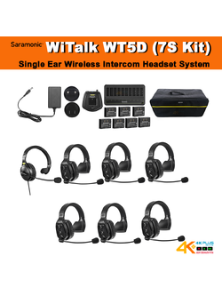 Saramonic WiTalk WT5D (7S Kit) Single Ear Wireless Intercom Headset System