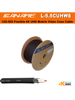 Canare L-5.5CUHWS 12G-SDI Flexible 4K UHD Mobile Video Coax BNC Cable