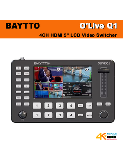 BAYTTO O'Live Q1 4CH HDMI 5" LCD Video Switcher