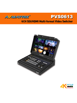 AVMatrix PVS0613 Portable 6CH SDI/HDMI Multi-format Video Switcher