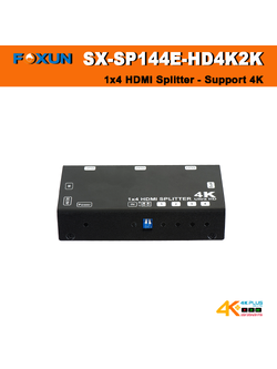 SX-SP144E-HD4K2K FoxunHD 1x4 HDMI Splitter - Support 4K