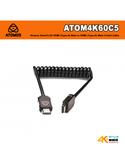 ATOM4K60C5 Atomos AtomFLEX HDMI (Type-A) Male to HDMI (Type-A) Male Coiled Cable (12 to 24″)