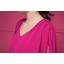 dress ชุดเดรสแฟชั่น สีบานเย็น คอวี เปิดหลัง ผ้าชีฟอง ใส่ออกงาน สวยๆ Asia Street Fashion
