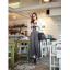 maxi dress-ชุดเดรสยาวแฟชั่น ใส่เที่ยว ชุดทำงาน สีเทา แขนกุด ผ้า Cotton ด้านหลังแต่งตาข่าย กระโปรงพริ้ว ใส่ออกงานได้ เซ็กซี่ Asia Street Fashion
