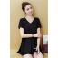 เสื้อแฟชั่นสีดำ ทรงปล่อย ผ้าชีฟอง ลุคเรียบๆ สวย ดูดี ใส่สบาย