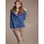 fashion เสื้อกันหนาวไหมพรม แฟชั่น มีฮู้ด สีน้ำเงิน น่ารักๆ