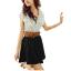 ZANZEA Women's Short Sleeve Top Polka Waist Mini Chiffon PartyAsia Dresses+ Belt
