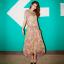 MAXI DRESS ชุดเดรสยาวแฟชั่น 2 ชิ้น ผ้าชีฟอง พื้นสีน้ำตาล ลายเขียว ชมพู ม่วง ใส่ทำงาน ใส่ออกงานได้ น่ารัก ASIA STREET FASHION