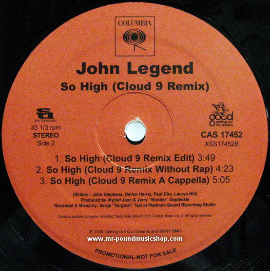 John Legend - So High (Cloud 9 Remix)