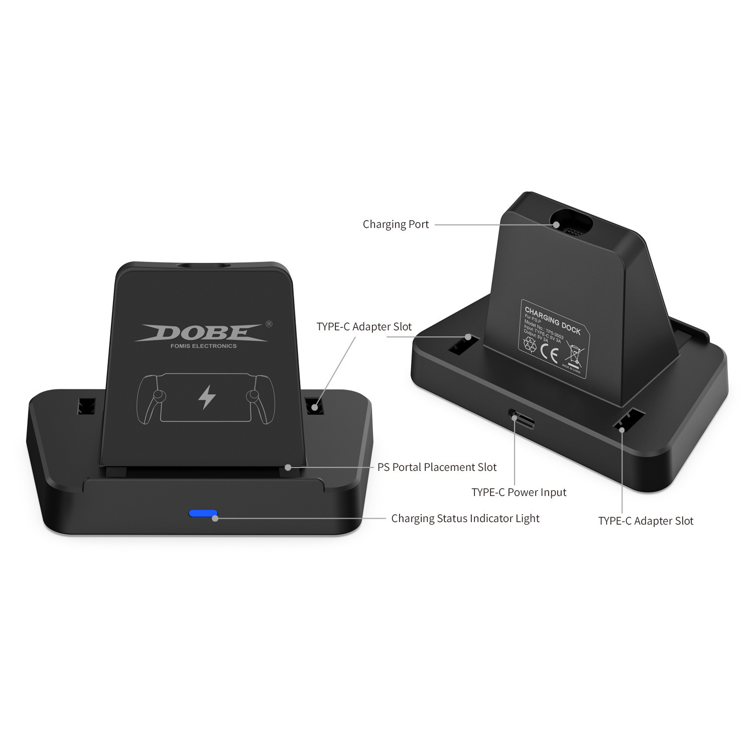 DOBE แท่นชาร์จเร็วพอร์ทแม่เหล็ก PS Portal PS5-3553 (ประกัน 1 เดือน)