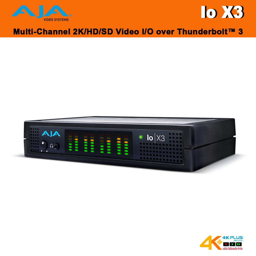 AJA Io X3 Multi-Channel 2K/HD/SD Video I/O over Thunderbolt 3