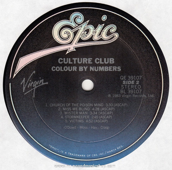 Culture Club - Colour By Numbers
