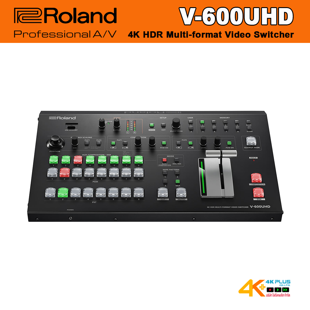 Roland V-600UHD 4K HDR Multi-format Video Switcher