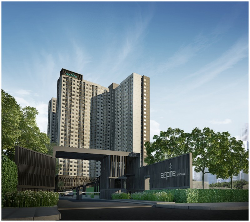 ขายคอนโด Aspire Erawan (แอสปาย เอราวัณ) 2 ห้องนอน 2 ห้องน้ำ 47 ตรม. เป็นห้องมุม