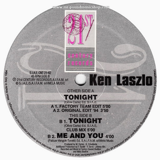 Ken Laszlo - Tonight
