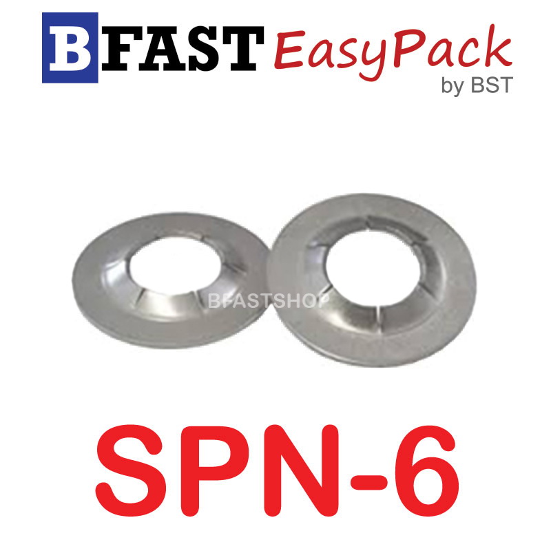 แหวนกดเพลาสแตนเลส SUS SPN-6 (5 ตัว/ถุง)