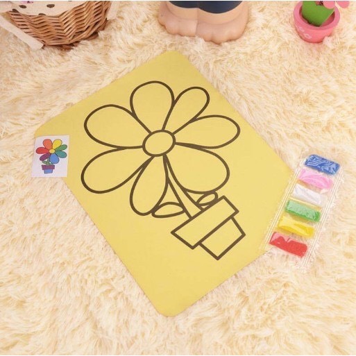 S ทรายโรยสี สติกเกอร์ทราย แผ่นโรยทราย sand sticker SMALL 20.5x15 cm