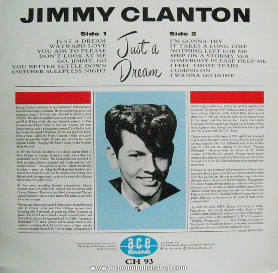 Jimmy Clanton - Just A Dream