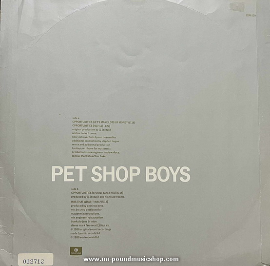 Pet Shop Boys - Opportunities (Let's Make Lots Of Money)