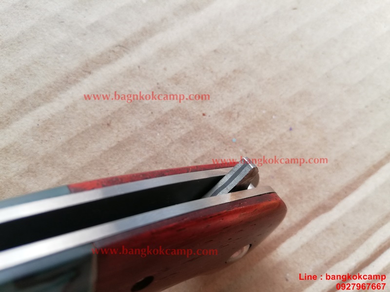 มีดพับ ดามัสกัส Damascus พร้อมซองหนังแท้ (เล่มใหญ่ 2)