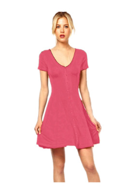 ZANZEA Sexy Womens Deep V-Neck Slit Folds Sleeveless Party CocktailMini Hem Dresses For Women