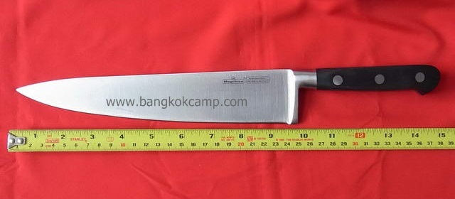 มีดเชฟ Magefesa ใบมีดยาว9.5นิ้ว Acero Inoxidable Chef Knife X50CrMoV15 Made in Spain