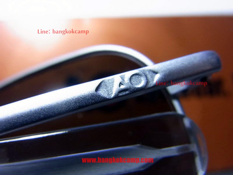 แว่นกันแดด แว่นนักบิน AO Original Pilot ...Matte Chrome (สีเงินด้าน) เลนส์เทา...Made in USA ใหม่ แท้