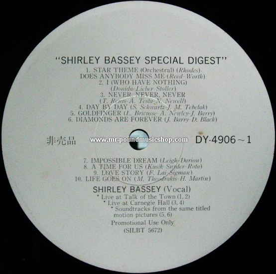 Shirley Bassey - Special Digest
