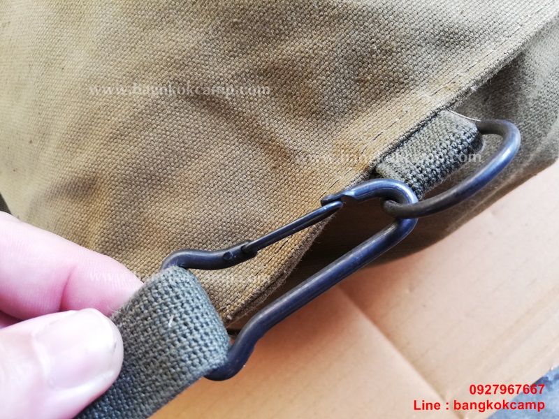 กระเป๋าทหารสวีเดน กระเป๋าสะพาย+คาดเอว ผ้าแคนวาส ของใหม่เก่าเก็บ สมบูรณ์ พร้อมใช้