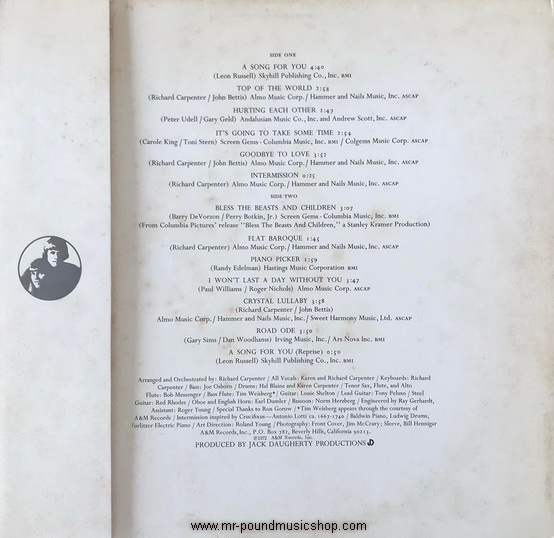 Carpenters - A Song For You