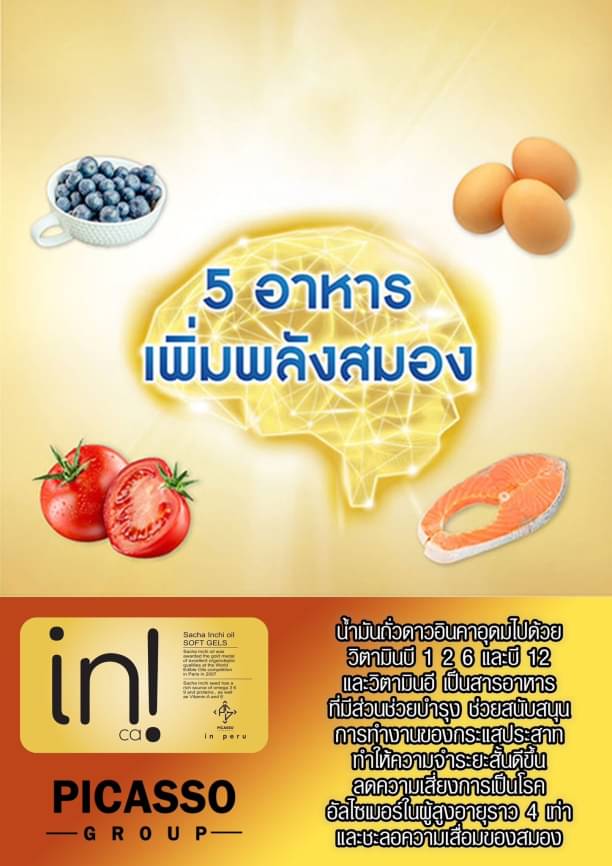 อินคา อออยด์ ดูแลระบบประสาทและสมอง (50เม็ด/กล่อง)