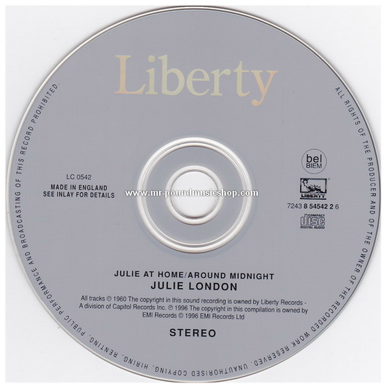 Julie London - Julie...At Home / Around Midnight