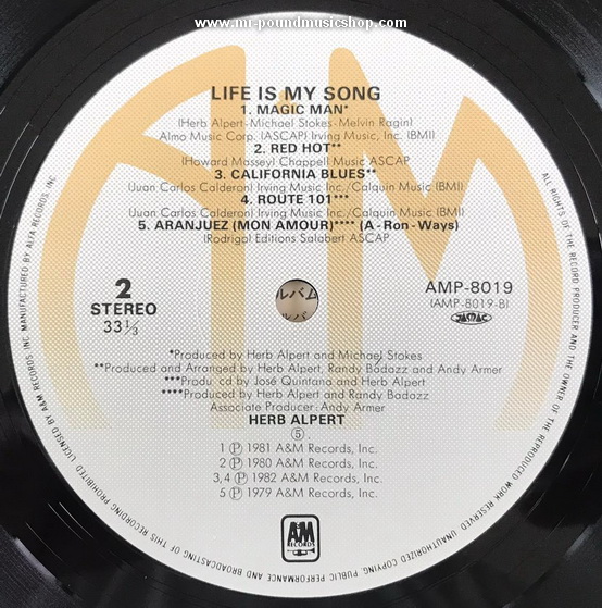 Herb Alpert - Life Is My Song