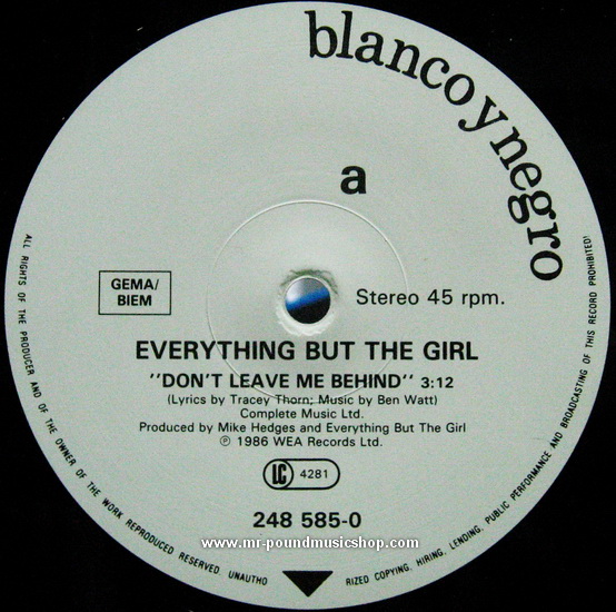 Everthing But The Girl - Don't Leave Me Behind