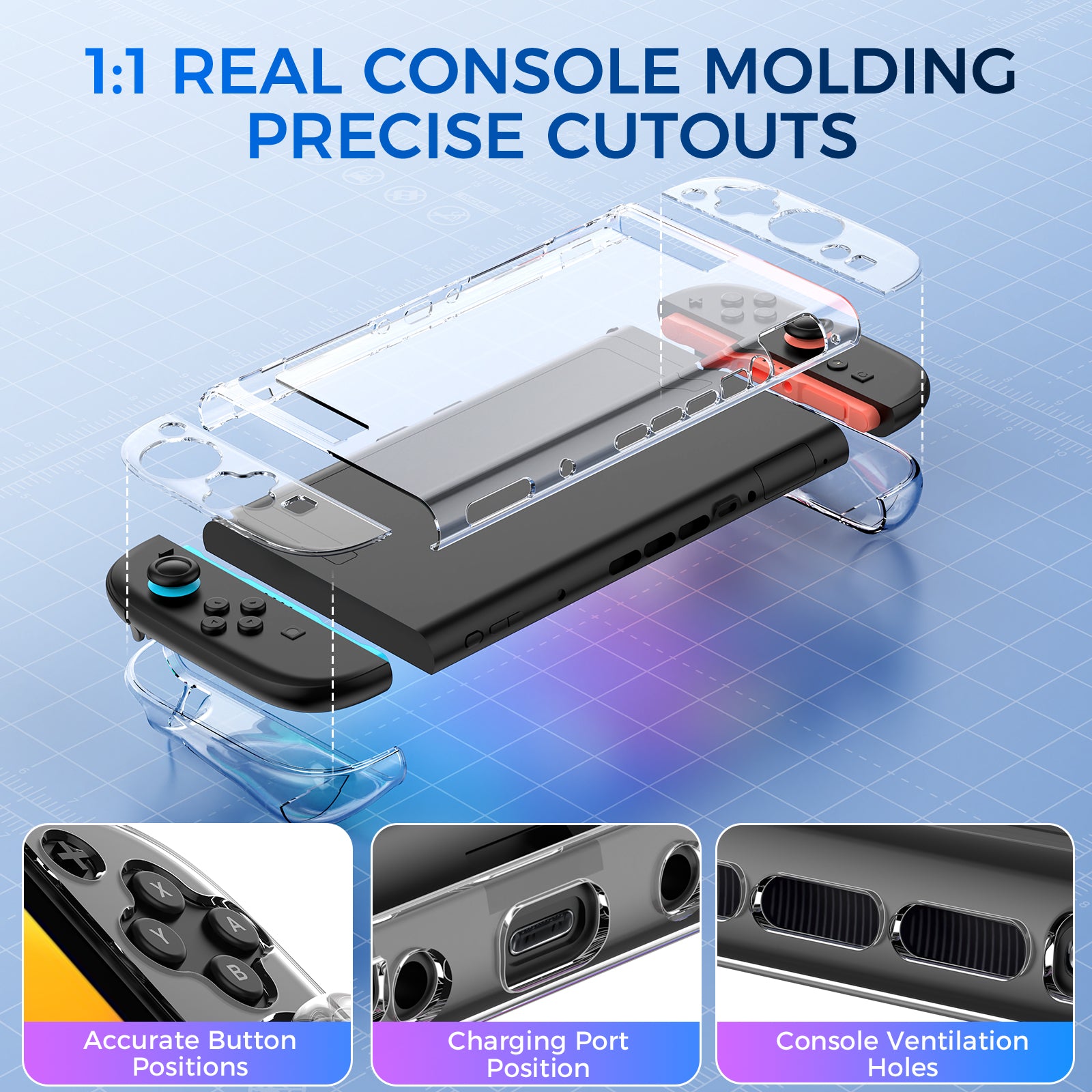 IINE เคสใสป้องกันเครื่อง Nintendo Switch 2 (รุ่นปี 2025) L1094 L1095