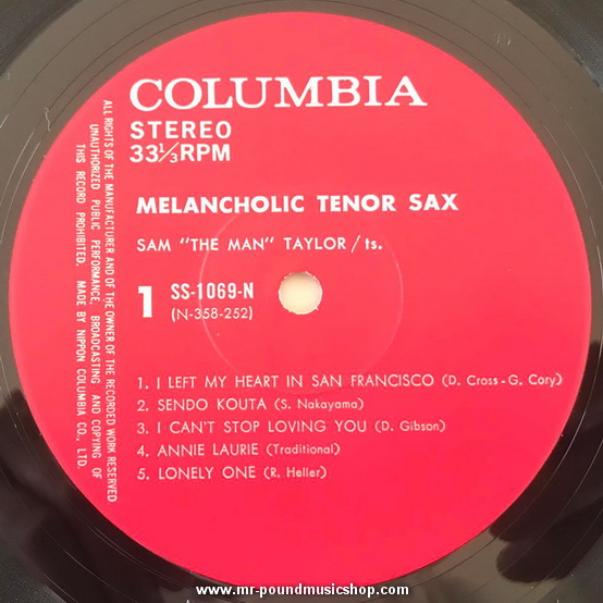 Sam "The Man" Taylor - Melancholic Tenor Sax