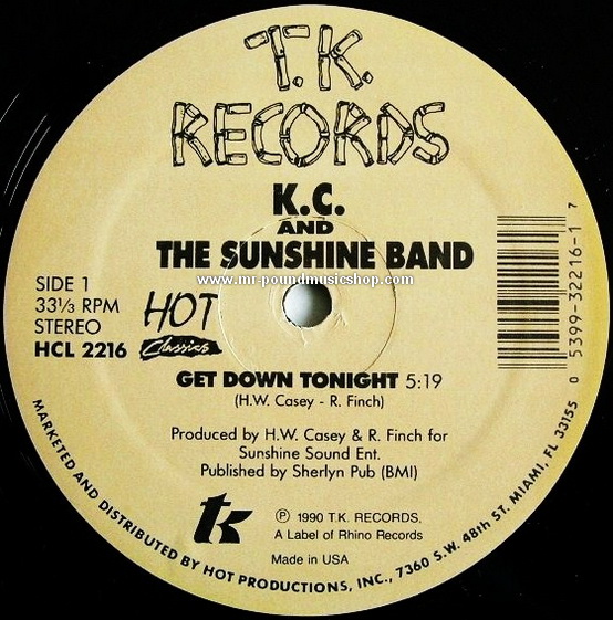 KC And The Sunshine Band - Get Down Tonight / That's The Way