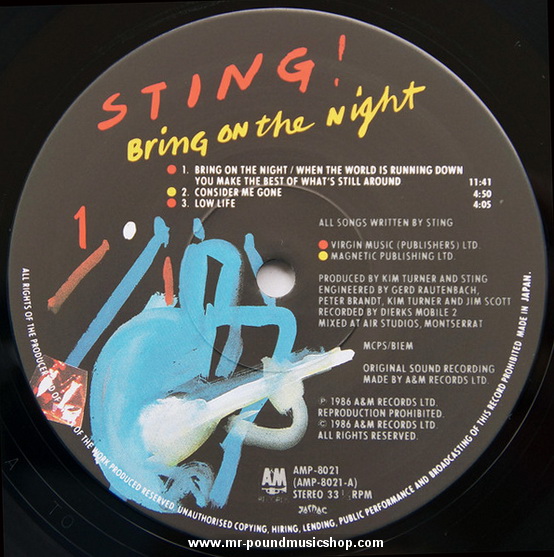 Sting - Bring On The Night