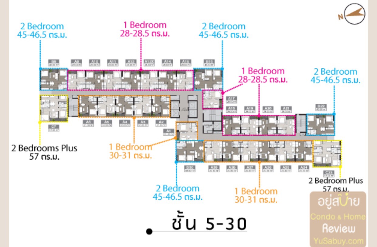 ขายดาวน์คอนโด Nue Noble Chaengwattana (นิว โนเบิล แจ้งวัฒนะ) ขายดาวน์นิวโนเบิลแจ้งวัฒนะ ใกล้รถไฟฟ้าสายสีชมพู