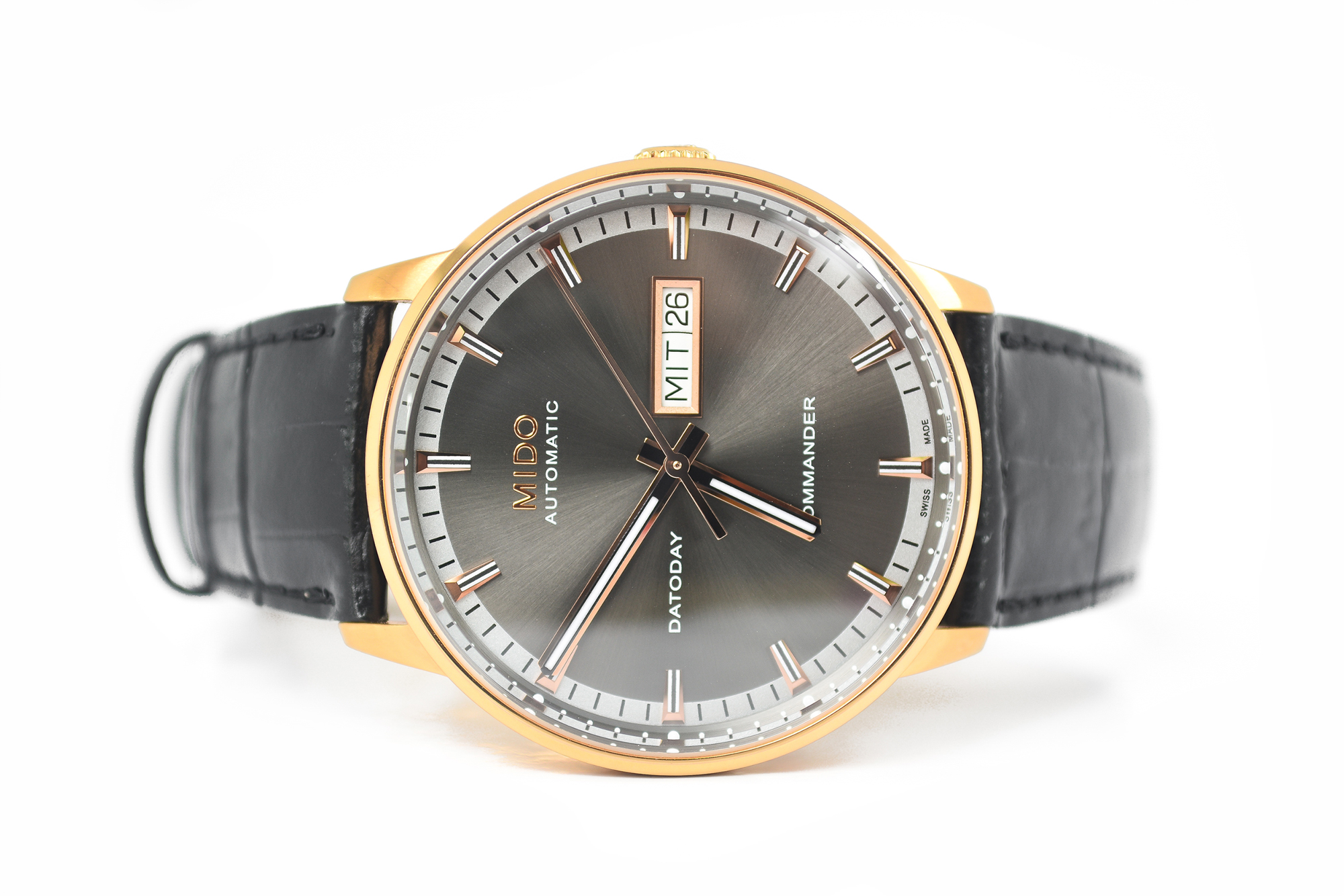Mido Commander II Automatic Day-Date Pink gold