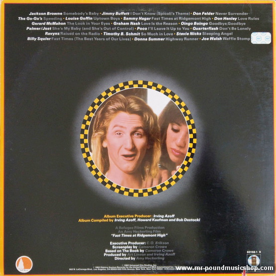 Various Artists - Fast Times At Ridgemont High • Music From The Motion Picture