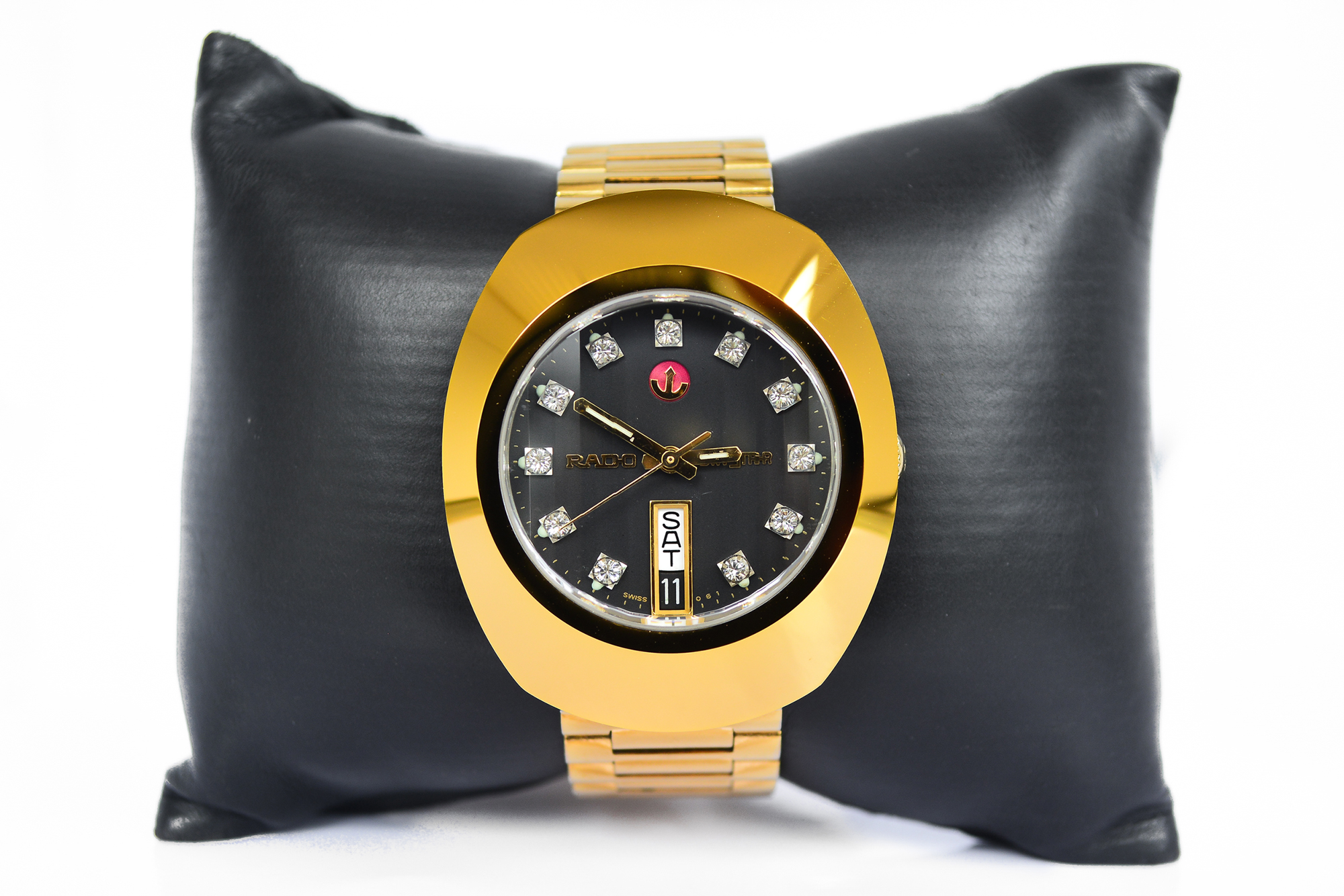 Rado Diastar เรือนทอง 11 พลอย หน้าดำ