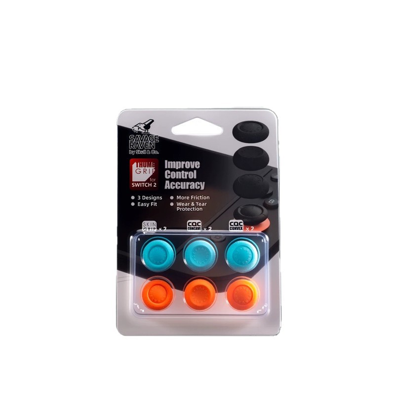 Savage Raven by Skull & Co. Thumb Grip Set for Nintendo SWITCH 2 (รุ่นปี 2025)