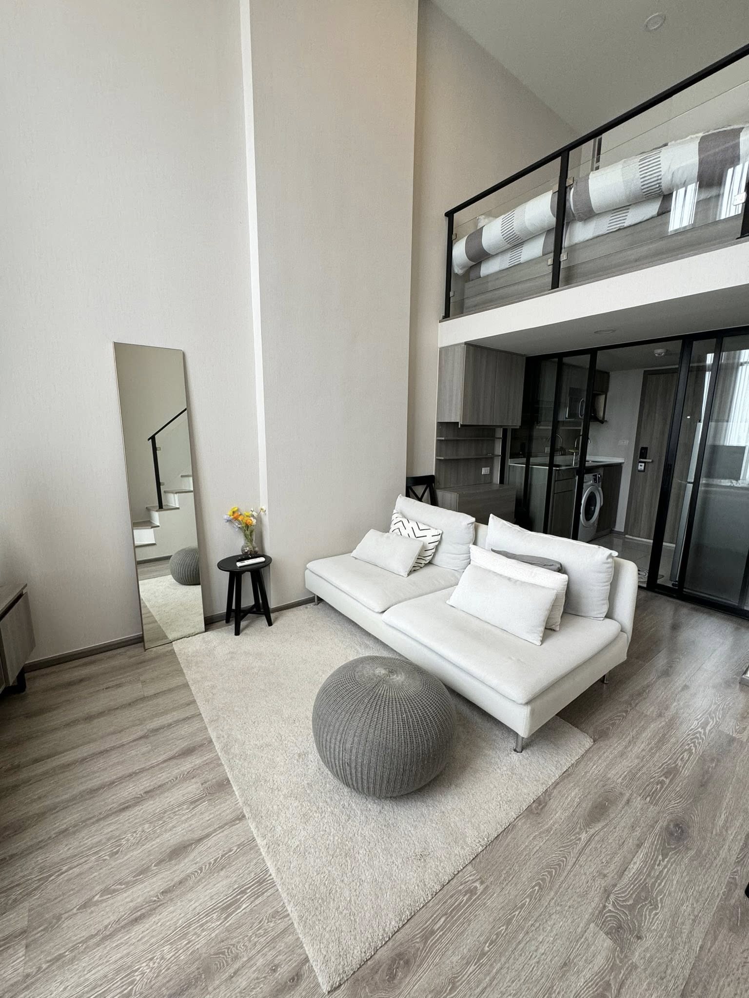 🌟 ให้เช่า Knightbridge Kaset Society (ไนท์บริดจ์ เกษตร โซไซตี้) 🌟 ✨ ห้อง Duplex ชั้น 20 (ชั้นบนสุด) วิวสวย โปร่งโล่ง เป็นส่วนตัวสุด ๆ