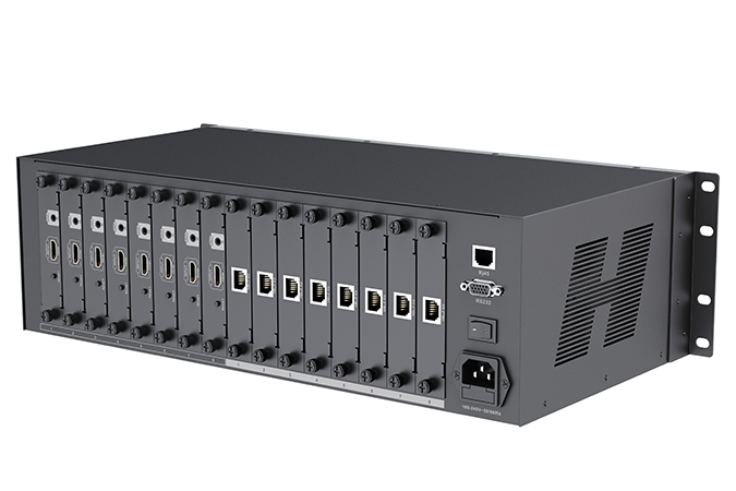 LKV8x8 HDbitT/HDbitT 8x8 video over IP modular matrix